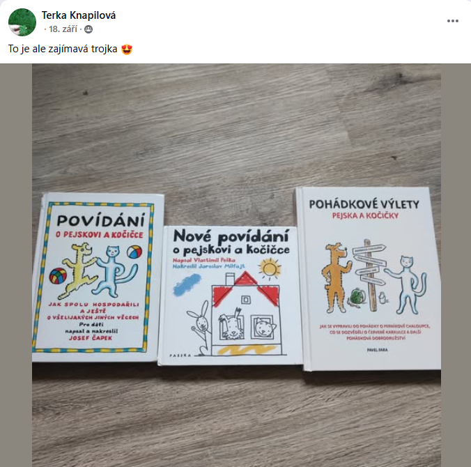 Terka Knapilová - recenze Pohádkové výlety pejska a kočičky