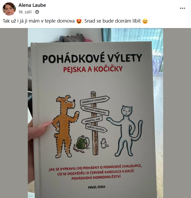 Alena Laube - recenze Pohádkové výlety pejska a kočičky