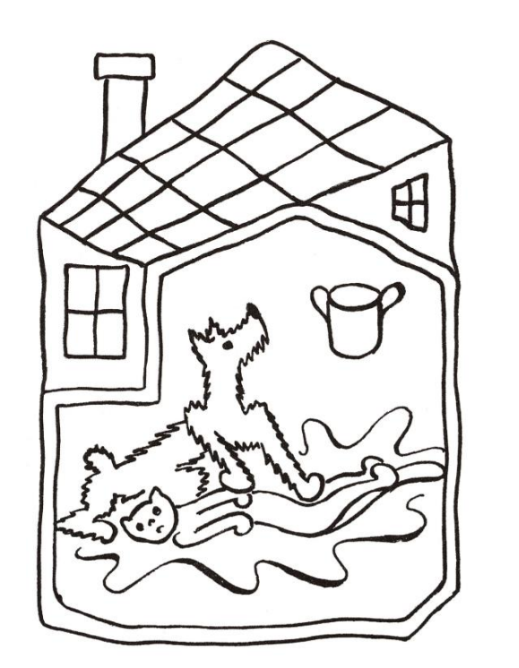 O pejskovi a kočičce, jak drhli podlahu 4