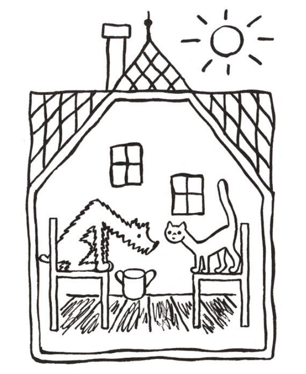 O pejskovi a kočičce, jak drhli podlahu 1